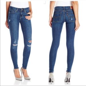 Levi's Women's 711 Skinny Jeans, Damage Is Done 27